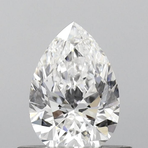 0.58 carat D-VVS2 Natūralus Pear Deimantas (1)