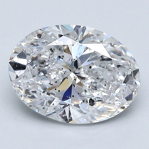 1.73 carat D-SI2 Natūralus Oval Deimantas (1)