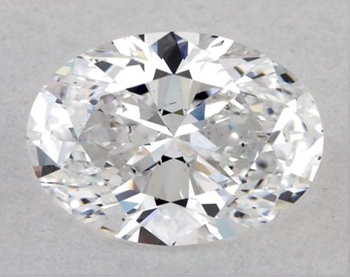 0.7 carat D-VS2 Natūralus Oval Deimantas (1)