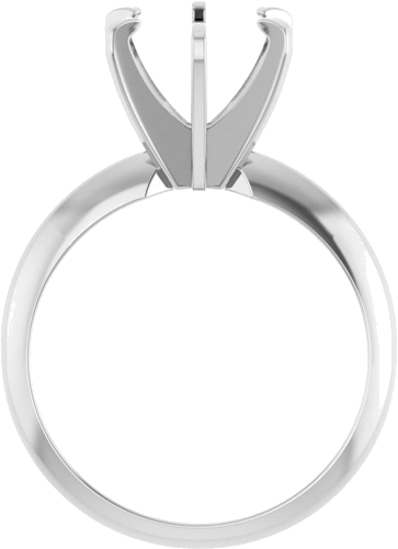 Sužadėtuvių Žiedas „Solitaire“ 585 Baltojo Aukso Round 8.2mm (2)