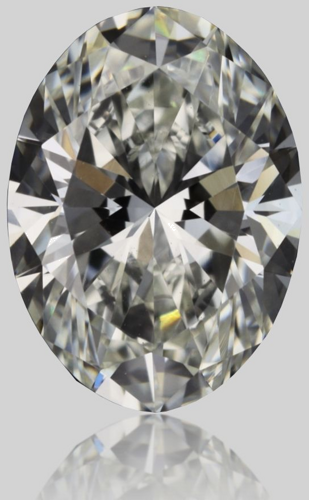 0.6 carat I-VS1 Natūralus Oval Deimantas (1)
