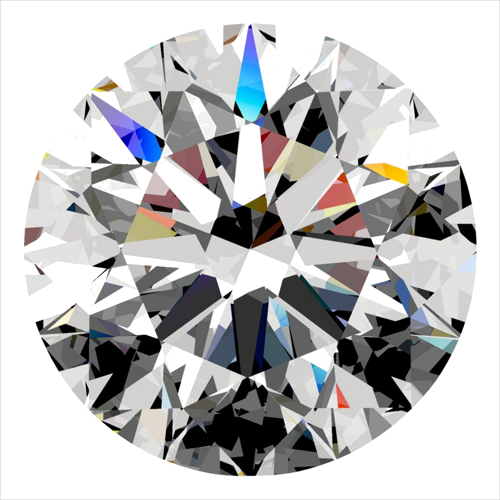0.4 carat D-VS1 Excellent cut Natūralus Round Deimantas (1)