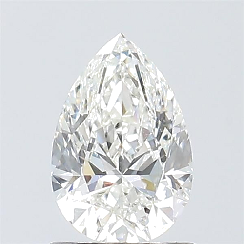 0.9 carat H-SI1 Natūralus Pear Deimantas (1)
