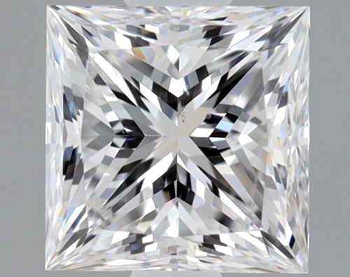 0.5 carat E-SI1 Natūralus Princess Deimantas (1)