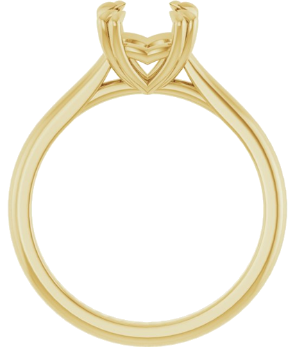 Sužadėtuvių Žiedas „Solitaire“ 585 Geltonojo Aukso Cushion 7mm (2)