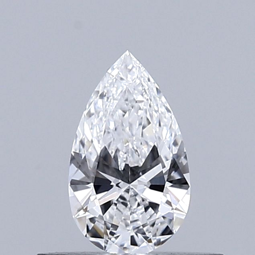0.32 carat D-VVS2 Natūralus Pear Deimantas (1)