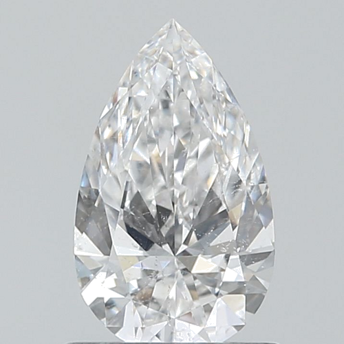 0.7 carat D-SI2 Natūralus Pear Deimantas (1)
