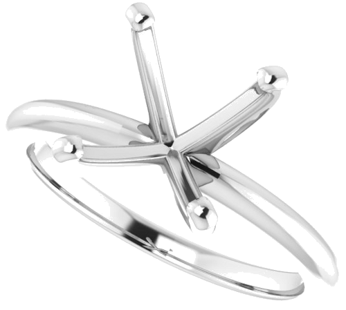 Sužadėtuvių Žiedas „Solitaire“ 585 Baltojo Aukso Oval 11mm x 9mm (5)