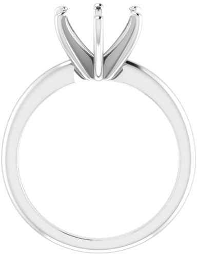 Sužadėtuvių Žiedas „Solitaire“ 14k white gold Round 8.8mm (2)