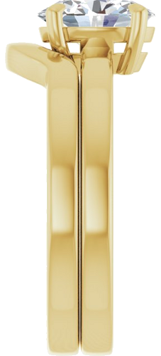 Sužadėtuvių Žiedas „Solitaire“ 585 Geltonojo Aukso Oval 8mm x 6mm (9)