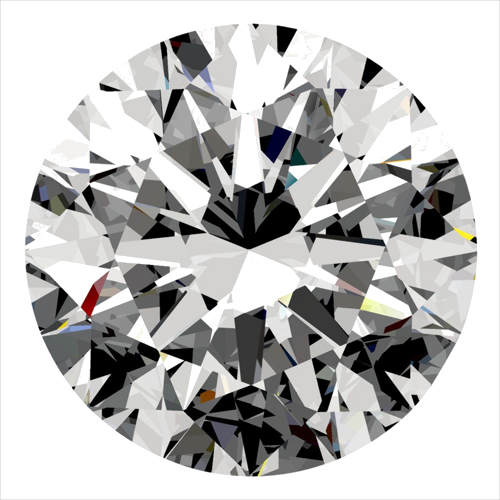 0.5 carat E-SI1 Very Good cut Natūralus Round Deimantas (1)