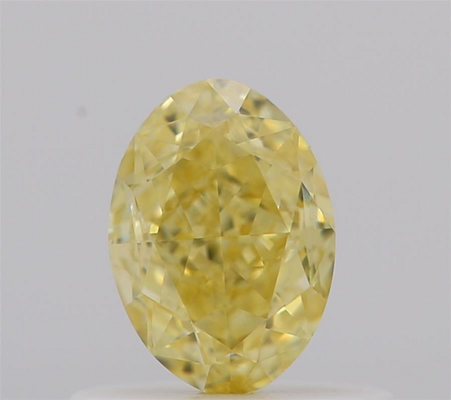 0.56 carat Fancy Intense Yellow-VS1 Natūralus Oval Deimantas (1)