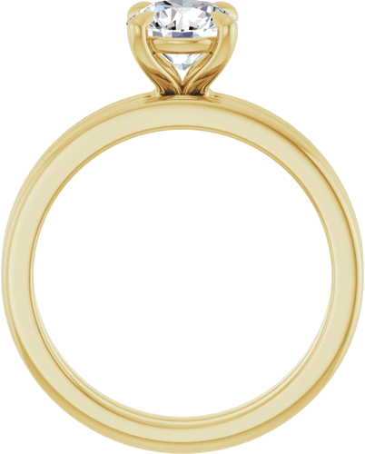Sužadėtuvių Žiedas „Claw-Prong Solitaire“ 14k yellow gold Round 6.5mm (7)