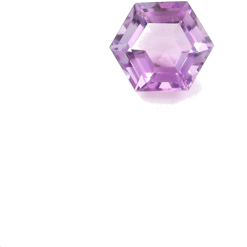 0.9 carat PURPLE STEP cut Hexagonal Amethyst (1)