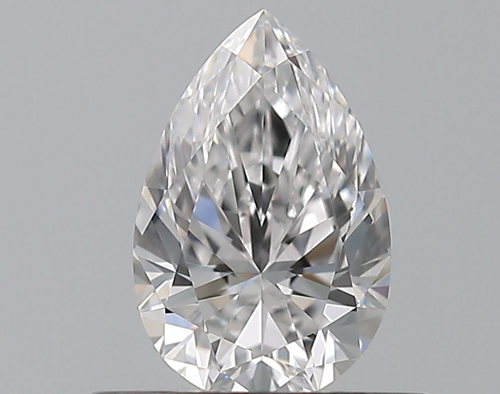 0.51 carat D-VVS2 Natūralus Pear Deimantas (1)