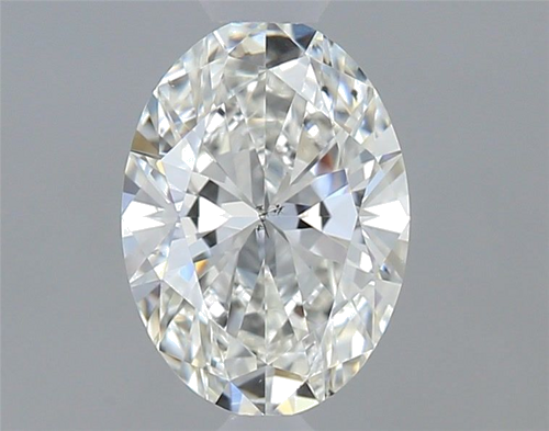 0.51 carat H-SI1 Natūralus Oval Deimantas (1)