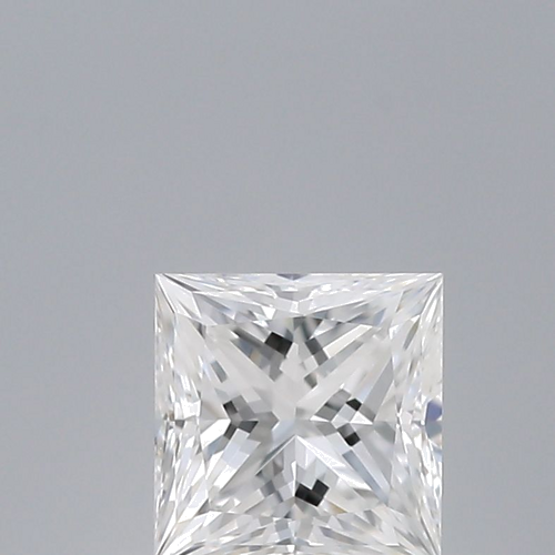 0.37 carat D-VVS2 Natūralus Princess Deimantas (1)