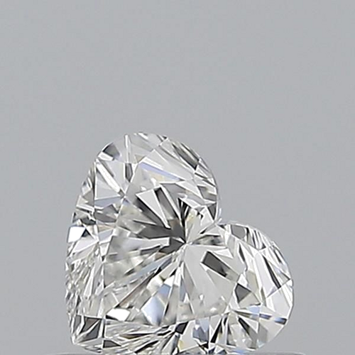 0.52 carat F-VVS1 Natūralus Heart Deimantas (1)