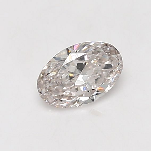 0.5 carat Very Light Pinkish Brown-SI2 Natūralus Oval Deimantas (1)