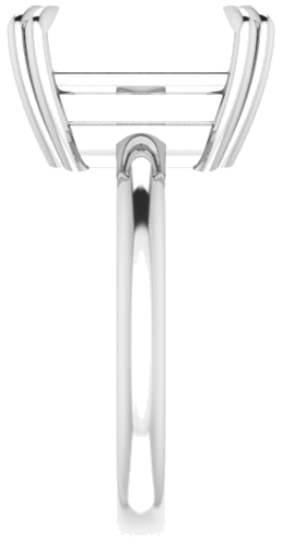Sužadėtuvių Žiedas „Solitaire“ 950 Platinos Emerald 12mm x 10mm (4)