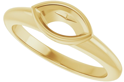 Sužadėtuvių Žiedas „Bezel-Set Solitaire“ 10k yellow gold Marquise 8.5mm x 4.5mm (5)