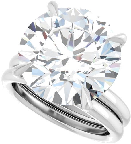Sužadėtuvių Žiedas „Claw-Prong Solitaire“ 950 Platinos Round 14mm (10)