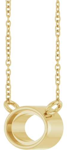 Pakabukas „Bezel-Set Cabochon“ 14k yellow gold Oval 6mm x 4mm (2)