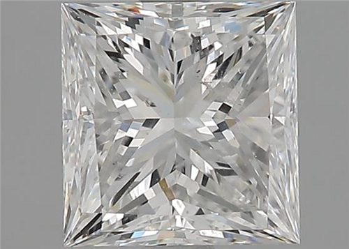 1.7 carat F-SI2 Natūralus Princess Deimantas (1)