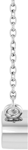 Pakabukas „Solitaire“ 14k white gold Oval 6mm x 4mm (3)