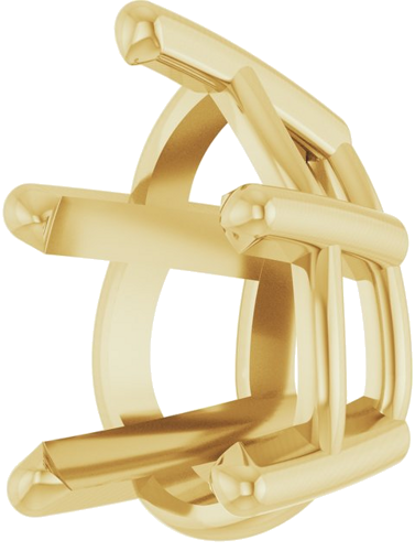 Pakabukas „Pear 5-Prong Solitaire“ 14k yellow gold Pear 6mm x 4mm (2)