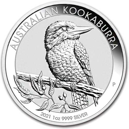 2021 Kookaburra Australija 1 oz sidabrinė moneta (1)