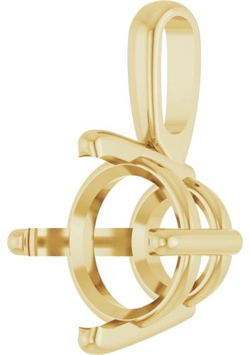 Pakabukas „Solitaire“ 14k yellow gold Round 8mm (2)