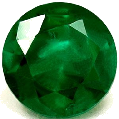0.54 carat GREEN Round Smaragdas (1)