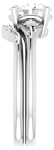 Sužadėtuvių Žiedas „Solitaire“ 925 Sidabro Oval 8mm x 6mm (9)