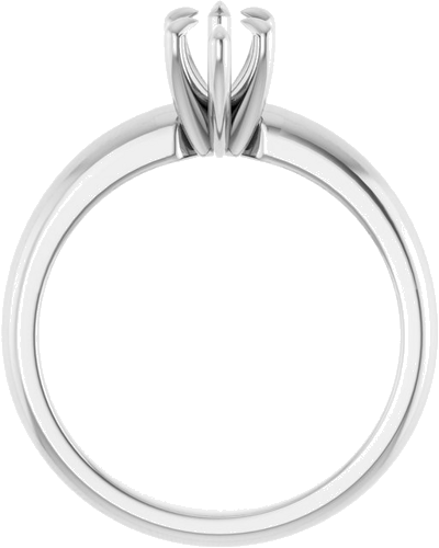 14K White 9x4.5 mm Marquise Solitaire Engagement Ring Mounting (2)