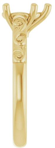 Sužadėtuvių Žiedas „Solitaire“ 10k yellow gold Pear 8mm x 6mm (4)