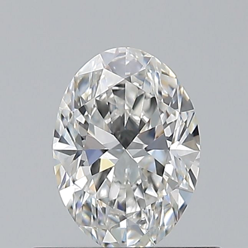 0.5 carat F-VVS2 Natūralus Oval Deimantas (1)