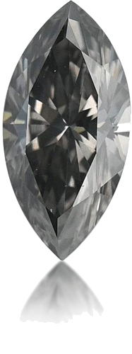 0.2 carat Fancy Gray-SI2 Natūralus Marquise Deimantas (1)