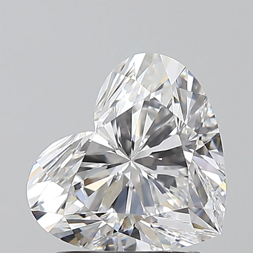 1.71 carat D-VVS2 Natūralus Heart Deimantas (1)