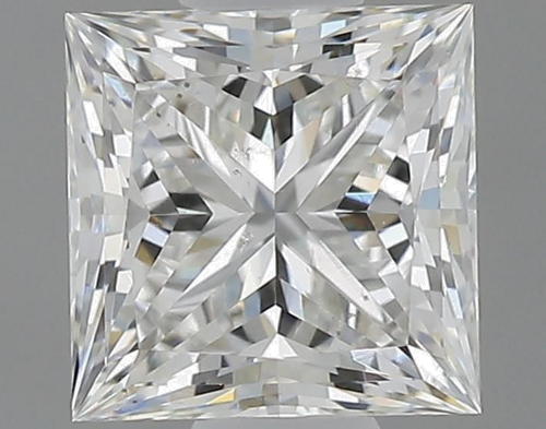 0.61 carat G-SI1 Natūralus Princess Deimantas (1)