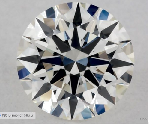 0.31 carat J-VVS1 Excellent cut Natūralus Round Deimantas (1)
