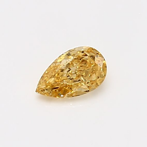 0.33 carat Fancy Orange-SI1 Natūralus Pear Deimantas (1)