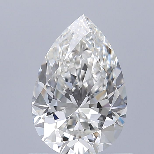 0.7 carat G-VVS2 Natūralus Pear Deimantas (1)