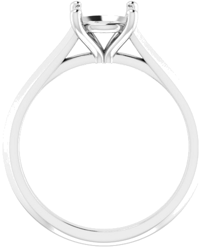 Sužadėtuvių Žiedas „Solitaire“ 585 Baltojo Aukso Round 7.4mm (2)