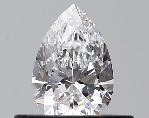 0.4 carat D-VVS2 Natūralus Pear Deimantas (1)