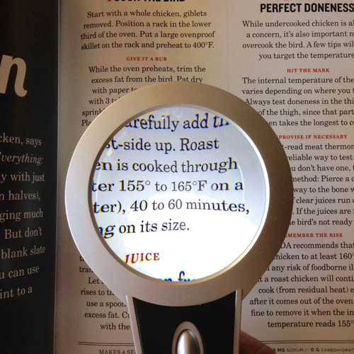 Ручная лупа с LED-подсветкой 3,6x (3)