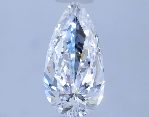 0.24 carat D-VVS2 Natūralus Pear Deimantas (1)