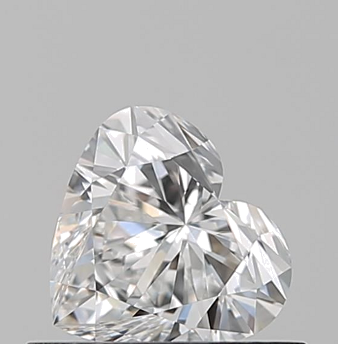 0.5 carat F-VVS2 Natūralus Heart Deimantas (1)