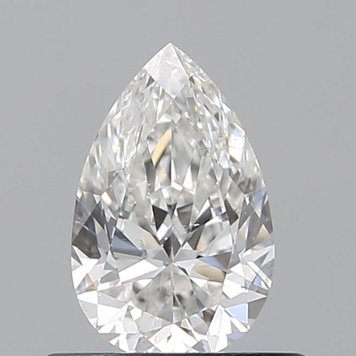 0.53 carat F-SI1 Natūralus Pear Deimantas (1)