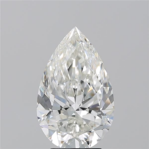 4.13 carat H-VVS2 Natūralus Pear Deimantas (1)